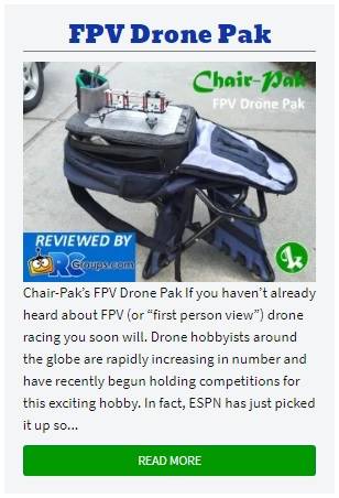 Walk Through The Evolution of Chair-Pak FPV Drone Pak Conceptualization